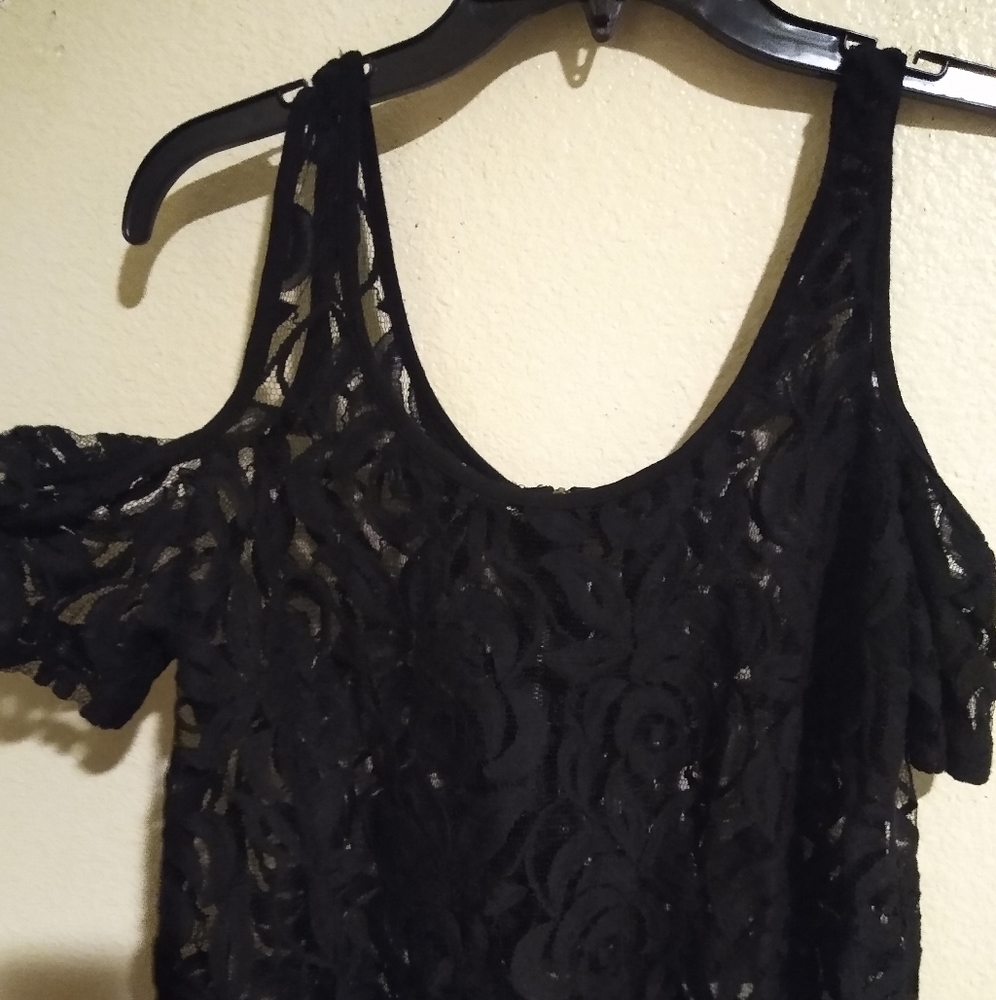 Black lace top